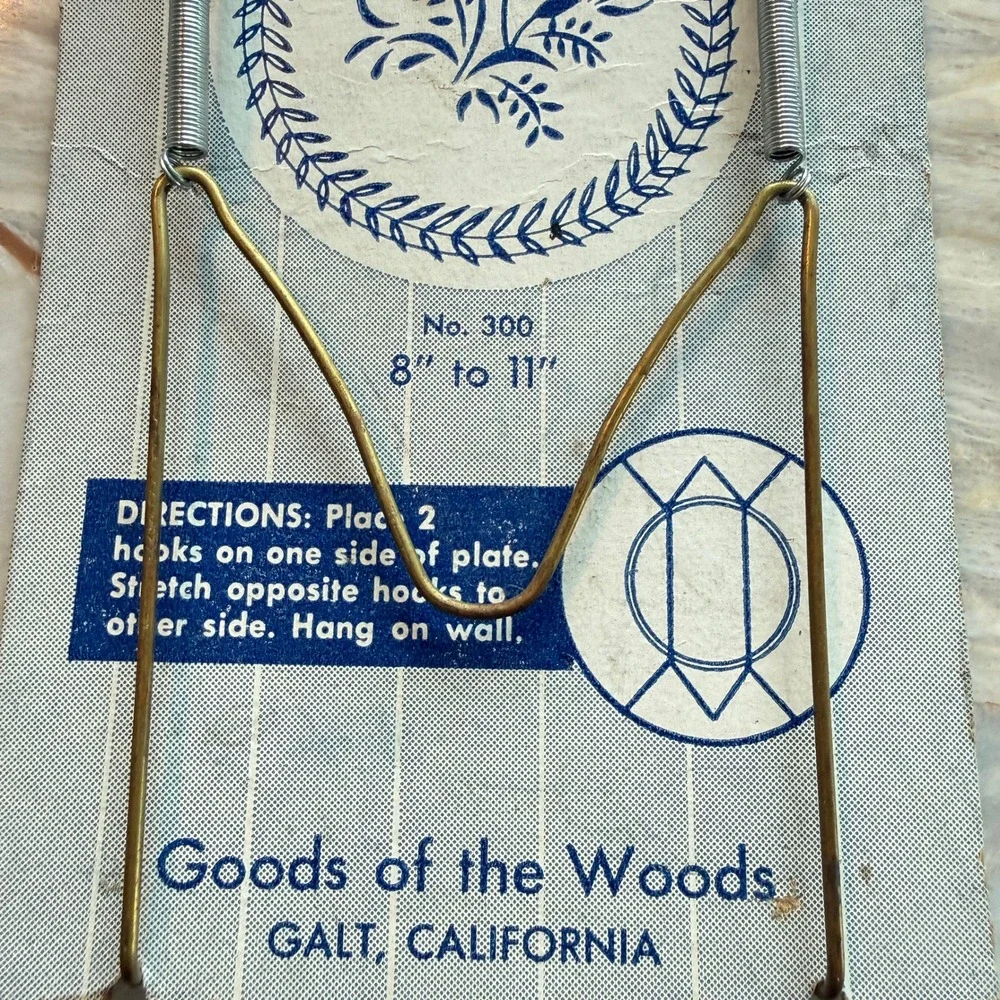Goods of the Woods Vintage Plate Hanger Holder 8-11 Inch Decorative Wall Display
